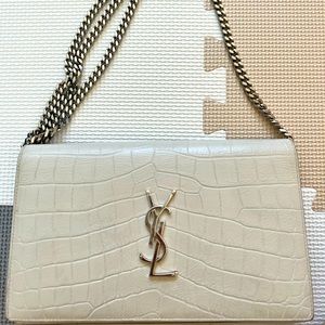 YSL Cross Body Silver Chain 🤍